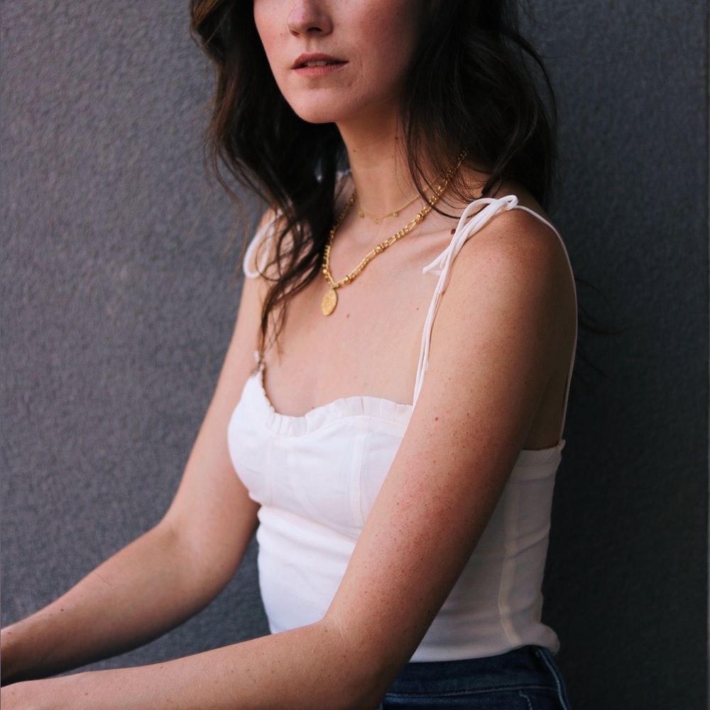 Reformation Cream Top